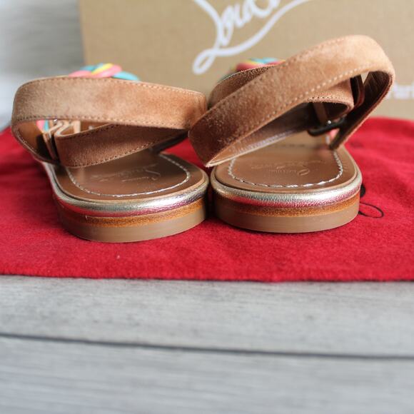 Christian Louboutin Ella Rainbow Braided Sandals - Picture 12 of 15